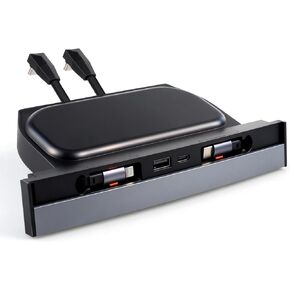 USB Docking Hub for Tesla Model 3/Y Waterproof - Fast Charger for Model Y/3 Accessories 2024 2023 2022 2021 4Ports Retractable Docking Station, 2 Type-C Fast Charging Cables (Not Fit Model 3 2024) in Kuwait