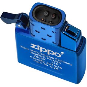 ولاعة Zippo عالية التلميع باللون الأزرق بقوس مزدوج قابلة لإعادة الشحن - للاستخدام اليومي، في الهواء الطلق، ولاعات قابلة للطي للتخييم in Kuwait