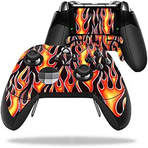 غلاف MightySkins متوافق مع وحدة تحكم Microsoft Xbox One Elite - Hot Flames | غطاء ملتف واقٍ ومتين وفريد ​​من نوعه من الفينيل | سهل التطبيق والإزالة وتغيير الأنماط | صنع في الولايات المتحدة الأمريكية in Kuwait