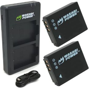Wasabi Power Battery (2-Pack) and USB-C Dual Charger for Ricoh DB-120 and Ricoh GR IV in Saudi Arabia
