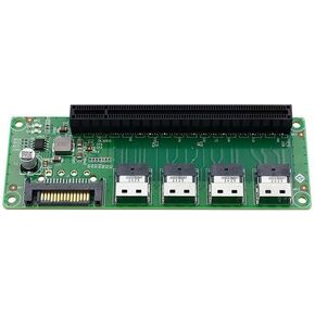 عام 4 منافذ SFF-8654 إلى محول فتحة PCIe x16 in Kuwait