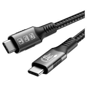 كابل Thunderbolt 5 Type-C 16K@30 هرتز 8K 48V/5A PD240W 80Gbps Type-C إلى USpB C لـ LPhonie 15 Pro Tablet Switch Laptop MaicBook Pro in Kuwait