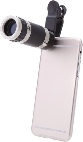 8X18 HD Monocular Lens High-Definition High-Power for Mobile Telescope Outdoor Photography, Black in Saudi Arabia