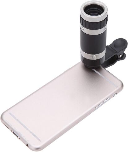 8X18 HD Monocular Lens High-Definition High-Power for Mobile Telescope Outdoor Photography, Black in Saudi Arabia