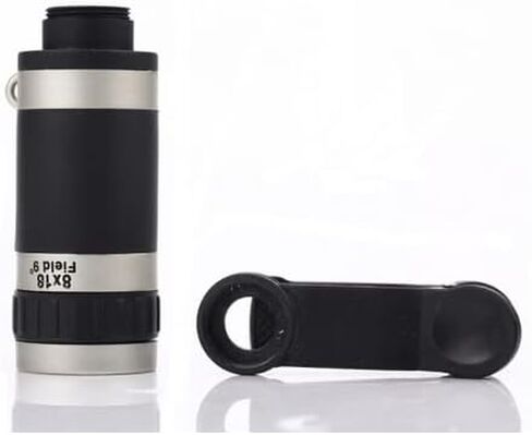 8X18 HD Monocular Lens High-Definition High-Power for Mobile Telescope Outdoor Photography, Black in Saudi Arabia