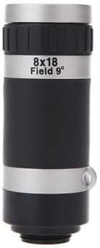 8X18 HD Monocular Lens High-Definition High-Power for Mobile Telescope Outdoor Photography, Black in Saudi Arabia