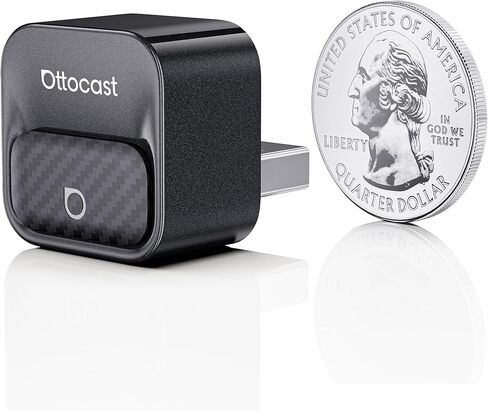 2026 Next-Gen Flagship Ottocast Mini Core, 2-in-1 Wireless CarPlay & Android Auto Adapter, One-Touch Device Switching, Plug & Play, WiFi 6 & Bluetooth 5.4, Auto Connect for iPhone & Android in Kuwait