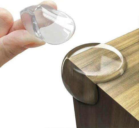 10 Pcs Corner Protector for Desk Protectors Guards, Furniture Corner Guard & Edge Safety Proof Bumper Cushion Clear & Transparent in Saudi Arabia