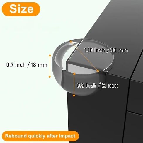 10 Pcs Corner Protector for Desk Protectors Guards, Furniture Corner Guard & Edge Safety Proof Bumper Cushion Clear & Transparent in Saudi Arabia