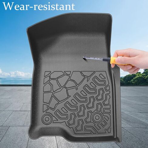 Car Floor Mats for Chevrolet Silverado 1500 Extended Cab 1999-2006 TPE Material All Weather Protection Custom Fit Durable and Safety Pickup Truck Liners in Kuwait