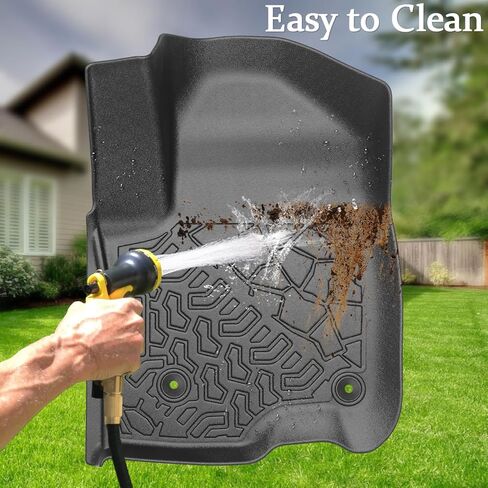 Car Floor Mats for Chevrolet Silverado 1500 Extended Cab 1999-2006 TPE Material All Weather Protection Custom Fit Durable and Safety Pickup Truck Liners in Kuwait