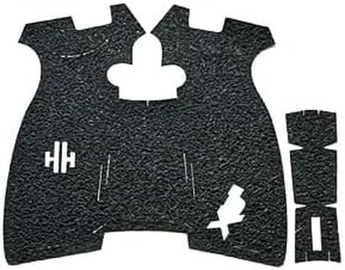 شريط قبضة مسدس Handleitgrips متوافق مع Springfield XDM Elite بالحجم الكامل 10 مم / 45 ACP - شريط قبضة مسدس مطاطي أسود، سهل التركيب، ملحقات البندقية، مملوكة للمحاربين القدامى، صنع في الولايات المتحدة الأمريكية in Kuwait