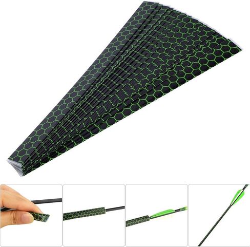Archery Wraps Sticker,Universal Heat Shrink Wraps Archery Shafts Fletches Bow Accessory Pack of 15 in Saudi Arabia