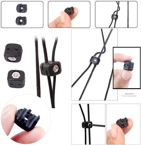 2 Pack Drop Away Arrow Rest String Clamp Buckle Fastener Clip Replacement Bowstring Adjustment Knob Mount for Compound Bow Fall Drop Archery Outdoor Hunting Shooting Accessory in Saudi Arabia