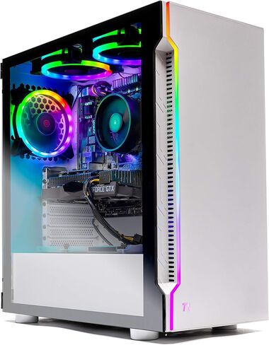 كمبيوتر مكتبي Skytech Gaming Azure 3، Ryzen 7 9700X 3.8 جيجا هرتز (5.5 جيجا هرتز)، NVIDIA RTX 5070 Ti 16 جيجا، 1 تيرابايت Gen4 NVMe SSD، 32 جيجا DDR5 RAM 6000 RGB، 850 وات ذهبي ATX 3 PSU، 360 ملم ARGB AIO، واي فاي، ويندوز 11 in Kuwait