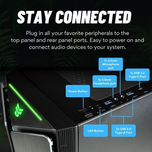 Mantis V2 - RTX 5090، 24-Core Ultra 9 285K، ذاكرة الوصول العشوائي DDR5 سعة 128 جيجابايت، 4 تيرابايت Gen5 9100 Pro SSD، 6 تيرابايت HDD، كمبيوتر مكتبي للألعاب LiquidCooled مع Windows 11 Pro، ضمان 3 سنوات، لوحة مفاتيح RGB + ماوس، Wi-Fi 6E، 3X DP & HDMI in Kuwait
