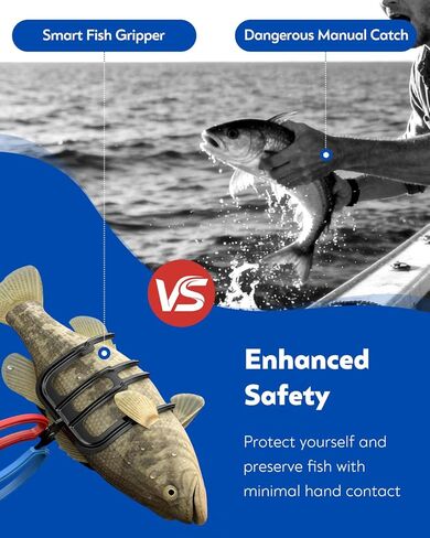 Pawfly 2 Pcs Fish Grippers, Non-Slip 2 or 3 Claw Fishing Pliers, Metal & ABS Plastic, Multifunctional Fish Control Clamps in Saudi Arabia