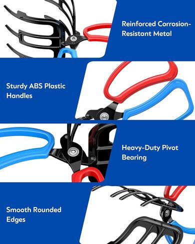 Pawfly 2 Pcs Fish Grippers, Non-Slip 2 or 3 Claw Fishing Pliers, Metal & ABS Plastic, Multifunctional Fish Control Clamps in Saudi Arabia