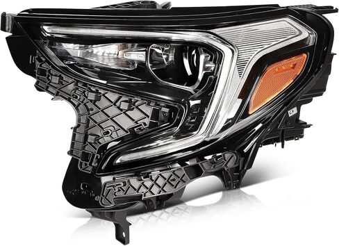 ECCPP Headlight Assembly For Ford E-150 E-250 2008-2014,For Ford E-350 Super Duty E-450 Super Duty F650 F750 2008-2019 2021 Driver and Passenger Side (Chrome Housing Clear Lens) in Saudi Arabia