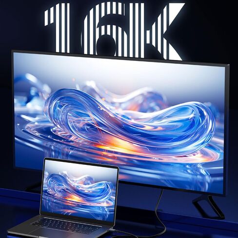 كابل USB C Thunderbolt قصير (20 سم/7.87 بوصة)، كابل USB C إلى النوع C بسرعة 80 جيجابت في الثانية يدعم شاشة 16K/Dual 8K HD، شحن سريع 240 وات لـ Thunderbolt 4/3، MacBook Pro، iPhone 16، الكمبيوتر المحمول. in Kuwait