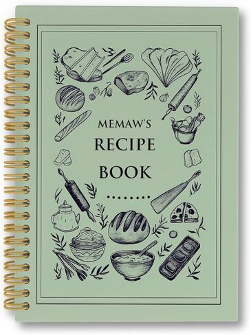 laveliabel Nonnie Gifts Spiral Notebook، كتاب وصفات للكتابة في وصفاتك الخاصة، كتاب طبخ وصفة Nonnie's Nonnie's، دفتر ملاحظات حلزوني لوصفات الجدة للمطبخ، 5.5x8.3 بوصة (وردي) in Kuwait