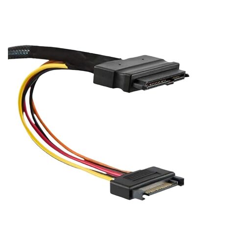 MI NI S*A*S SFF-8643 to SFF-8639 U.2 Connector Adapter Data Cable with 15Pin Power 0.8M for U2 NVME SSD in Saudi Arabia