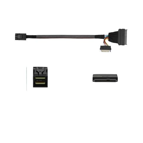 MI NI S*A*S SFF-8643 to SFF-8639 U.2 Connector Adapter Data Cable with 15Pin Power 0.8M for U2 NVME SSD in Saudi Arabia