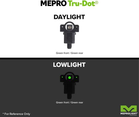 مشاهد MEPRO Tru-Dot Tritium الليلية المتوافقة مع Benelli M1S90 M2 M500 نقاط التريتيوم الخضراء تتوهج على البصر مشاهد معدنية ثابتة Meprolight ذاتية الإضاءة لظروف الإضاءة المنخفضة in Kuwait
