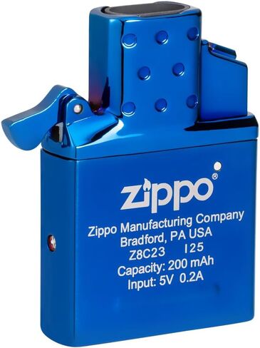 ولاعة Zippo عالية التلميع باللون الأزرق بقوس مزدوج قابلة لإعادة الشحن - للاستخدام اليومي، في الهواء الطلق، ولاعات قابلة للطي للتخييم in Kuwait