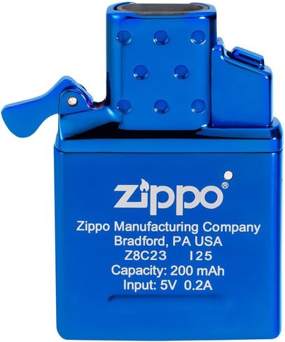 ولاعة Zippo عالية التلميع باللون الأزرق بقوس مزدوج قابلة لإعادة الشحن - للاستخدام اليومي، في الهواء الطلق، ولاعات قابلة للطي للتخييم in Kuwait