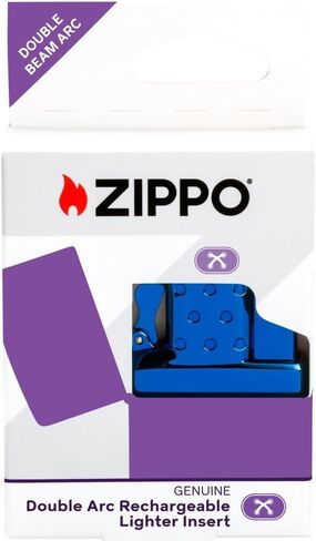 ولاعة Zippo عالية التلميع باللون الأزرق بقوس مزدوج قابلة لإعادة الشحن - للاستخدام اليومي، في الهواء الطلق، ولاعات قابلة للطي للتخييم in Kuwait