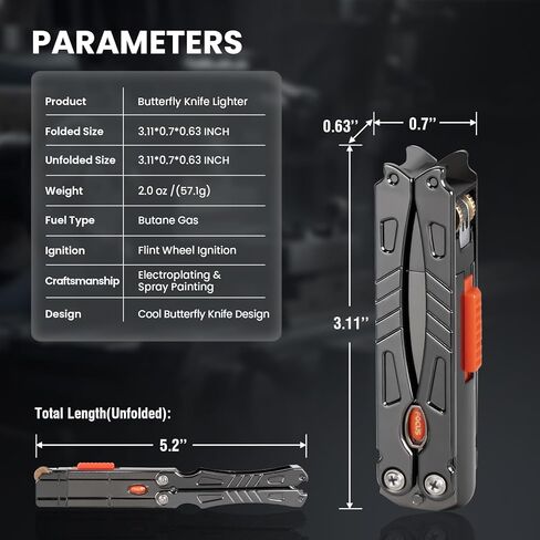 Cool Torch Lighter, Butane Refillable Fancy Lighter - Windproof Jet Flame Lighters, Foldable&Adjustable EDC Lighter for Candle BBQ, Creative Novelty Lighters Gift for Men Women in Saudi Arabia