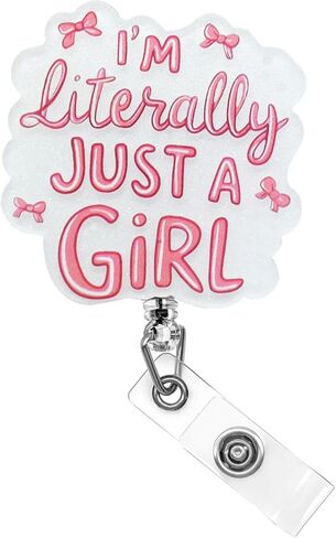Cute Pink Bow Badge Reel - Badge Reels Retractable ID Holder with Alligator Clip Accessories for Medical Assistant,Nurse,Nursing Student and Teacher in Saudi Arabia