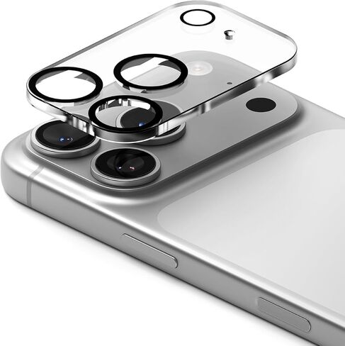 Ringke Camera Glass Pro for iPhone 17 Pro Max Camera Lens Protector [Super Easy to Install] Case Friendly Shatterproof Premium 9H Hardness Tempered Glass - 2 Pack in Saudi Arabia