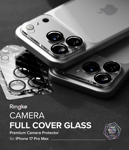 Ringke Camera Glass Pro for iPhone 17 Pro Max Camera Lens Protector [Super Easy to Install] Case Friendly Shatterproof Premium 9H Hardness Tempered Glass - 2 Pack in Saudi Arabia