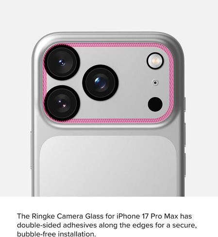 Ringke Camera Glass Pro for iPhone 17 Pro Max Camera Lens Protector [Super Easy to Install] Case Friendly Shatterproof Premium 9H Hardness Tempered Glass - 2 Pack in Saudi Arabia