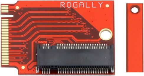 for Rog Ally Handheld Modified 2280 Exchange 2230 SSD Hard Drive Expansion High Capacity Adapter,M.2 NVME PCIE 4.0 Gold Finger Adapter Upgrade Converter Expansion Card 90 Degree Red in Saudi Arabia