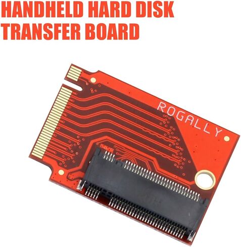 for Rog Ally Handheld Modified 2280 Exchange 2230 SSD Hard Drive Expansion High Capacity Adapter,M.2 NVME PCIE 4.0 Gold Finger Adapter Upgrade Converter Expansion Card 90 Degree Red in Saudi Arabia