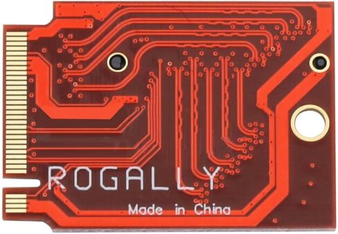 for Rog Ally Handheld Modified 2280 Exchange 2230 SSD Hard Drive Expansion High Capacity Adapter,M.2 NVME PCIE 4.0 Gold Finger Adapter Upgrade Converter Expansion Card 90 Degree Red in Saudi Arabia