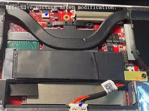 for Rog Ally Handheld Modified 2280 Exchange 2230 SSD Hard Drive Expansion High Capacity Adapter,M.2 NVME PCIE 4.0 Gold Finger Adapter Upgrade Converter Expansion Card 90 Degree Red in Saudi Arabia