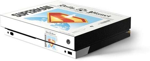 Skinit Decal Gaming Skin Compatible with Xbox One X Console - Officially Licensed DC Comics Superman Comic Pattern Logo in Red Design in Saudi Arabia