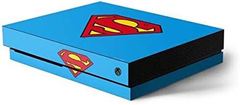 Skinit Decal Gaming Skin Compatible with Xbox One X Console - Officially Licensed DC Comics Superman Comic Pattern Logo in Red Design in Saudi Arabia