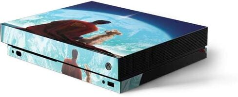 Skinit Decal Gaming Skin Compatible with Xbox One X Console - Officially Licensed DC Comics Superman Comic Pattern Logo in Red Design in Saudi Arabia