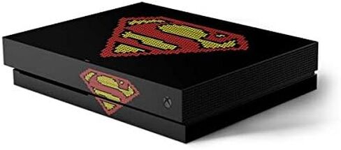 Skinit Decal Gaming Skin Compatible with Xbox One X Console - Officially Licensed DC Comics Superman Comic Pattern Logo in Red Design in Saudi Arabia