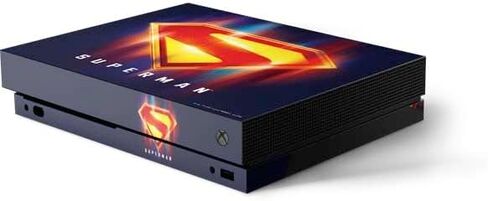 Skinit Decal Gaming Skin Compatible with Xbox One X Console - Officially Licensed DC Comics Superman Comic Pattern Logo in Red Design in Saudi Arabia