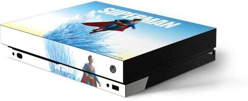 Skinit Decal Gaming Skin Compatible with Xbox One X Console - Officially Licensed DC Comics Superman Comic Pattern Logo in Red Design in Saudi Arabia