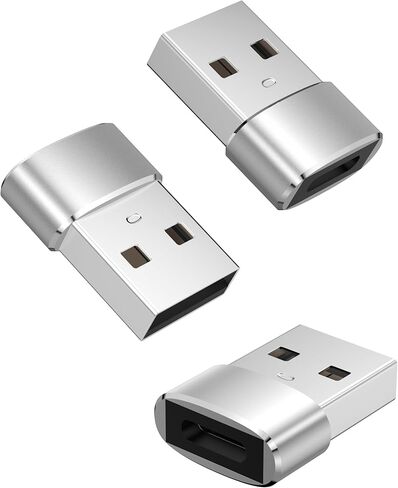 3 Pack USB to USB C Adapter for, Type-C Female to A Male Charger Converter, USB C Adapter for iPhone 17 16 Pro Max 15, iWatch 11 10 Se Ultra 3, iPad, Samsung Galaxy S25 S24, Google Pixel 10 9 (Black) in Saudi Arabia
