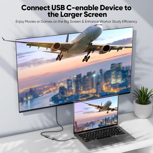 محول USB C إلى HDMI 2 حزمة، محول USB-C إلى HDMI 4K (ذكر إلى أنثى)، محول من النوع C إلى HDMI لأجهزة MacBook Pro وiPad Pro وSamsung Galaxy S23/Note وDell XPS وSteam Deck والكمبيوتر المحمول والكمبيوتر اللوحي in Kuwait