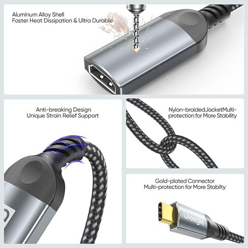 محول USB C إلى HDMI 2 حزمة، محول USB-C إلى HDMI 4K (ذكر إلى أنثى)، محول من النوع C إلى HDMI لأجهزة MacBook Pro وiPad Pro وSamsung Galaxy S23/Note وDell XPS وSteam Deck والكمبيوتر المحمول والكمبيوتر اللوحي in Kuwait