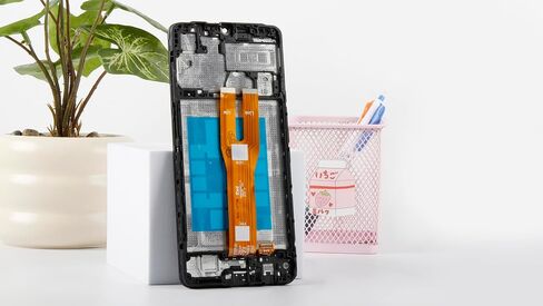 شاشة عرض LCD أصلية A06 A065F/A065M OEM + إطار أزرق لهاتف Samsung Galaxy A06 4G A065F/M 6.7 بوصة شاشة LCD بديلة تعمل باللمس مجموعة محول رقمي in Saudi Arabia